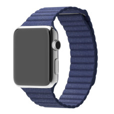 Кожанный ремешок Leather Loop для часов Apple Watch midnight blue