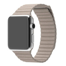 Кожанный ремешок Leather Loop для часов Apple Watch stone
