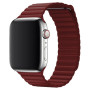 Кожанный ремешок Leather Loop для часов Apple Watch wine red