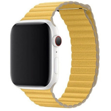 Кожанный ремешок Leather Loop для часов Apple Watch yellow