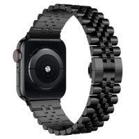 Металевий ремінець Metal New 5-bead для годинника Apple Watch black