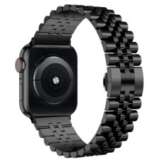 Металевий ремінець Metal New 5-bead для годинника Apple Watch black