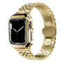 Металлический ремешок Metal New 5-bead для часов Apple Watch gold