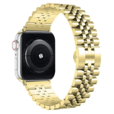 Металлический ремешок Metal New 5-bead для часов Apple Watch gold