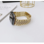 Металлический ремешок Metal New 5-bead для часов Apple Watch gold