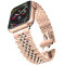Металлический ремешок Metal New 5-bead для часов Apple Watch rose gold