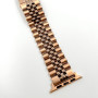 Металлический ремешок Metal New 5-bead для часов Apple Watch rose gold