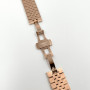 Металлический ремешок Metal New 5-bead для часов Apple Watch rose gold