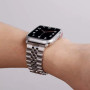 Металлический ремешок Metal New 5-bead для часов Apple Watch silver