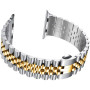 Металлический ремешок Metal New 5-bead для часов Apple Watch silver gold