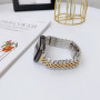 Металлический ремешок Metal New 5-bead для часов Apple Watch silver gold