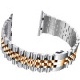 Металлический ремешок Metal New 5-bead для часов Apple Watch silver rose