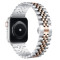 Металлический ремешок Metal New 5-bead для часов Apple Watch silver rose