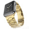 Металлический ремешок Metal Old 3-bead для часов Apple Watch gold