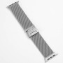 Металлический ремешок Milanese Loop New Design для часов Apple Watch silver