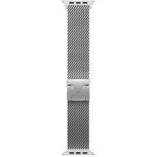 Металлический ремешок Milanese Loop New Design для часов Apple Watch silver