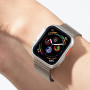 Металлический ремешок Milanese Loop New Design для часов Apple Watch starlight