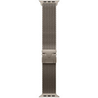 Металлический ремешок Milanese Loop New Design для часов Apple Watch titanium