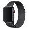 Металлический ремешок Milanese loop для часов Apple Watch black