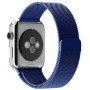 Металлический ремешок Milanese loop для часов Apple Watch blue