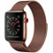 Металлический ремешок Milanese loop для часов Apple Watch brown
