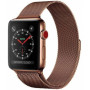 Металлический ремешок Milanese loop для часов Apple Watch brown