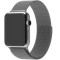 Металлический ремешок Milanese loop для часов Apple Watch gray