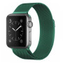 Металлический ремешок Milanese loop для часов Apple Watch green