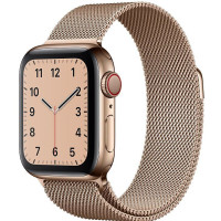 Металевий ремінець Milanese loop для годинника Apple Watch light gold