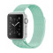 Металлический ремешок Milanese loop для часов Apple Watch marine green