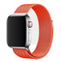 Металлический ремешок Milanese loop для часов Apple Watch orange