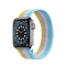 Металлический ремешок Milanese loop для часов Apple Watch rainbow blue yellow