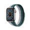 Металлический ремешок Milanese loop для часов Apple Watch rainbow green white