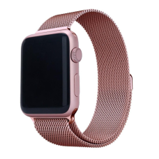 Металлический ремешок Milanese loop для часов Apple Watch rose gold