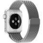 Металлический ремешок Milanese loop для часов Apple Watch silver