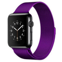 Металевий ремінець Milanese loop для годинника Apple Watch ultra violet
