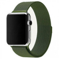 Металевий ремінець Milanese loop для годинника Apple Watch virid