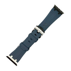 Силиконовый ремешок New Silicone Classic silicone silver для часов Apple Watch gray