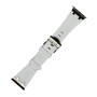 Силіконовий ремінець New Silicone Classic silicone silver для годинника Apple Watch white