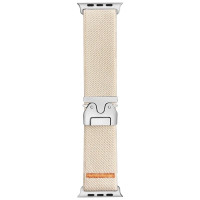 Тканевый ремешок Nylon New Design для часов Apple Watch antique white