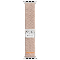 Тканевый ремешок Nylon New Design для часов Apple Watch beige