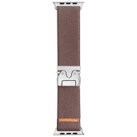 Тканевый ремешок Nylon New Design для часов Apple Watch light brown