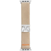 Тканевый ремешок Nylon New Design для часов Apple Watch taupe