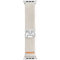 Тканинний ремінець Nylon New Design для годинника Apple Watch white