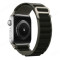 Тканевый ремешок Ultra Alpine loop для часов Apple Watch black green