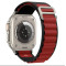 Тканинний ремінець Ultra Alpine loop для годинника Apple Watch black red