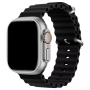 Силиконовый ремешок Ultra Ocean band для часов Apple Watch black