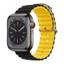 Силиконовый ремешок Ultra Ocean band для часов Apple Watch black yellow