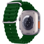 Силиконовый ремешок Ultra Ocean band для часов Apple Watch green