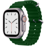 Силиконовый ремешок Ultra Ocean band для часов Apple Watch green